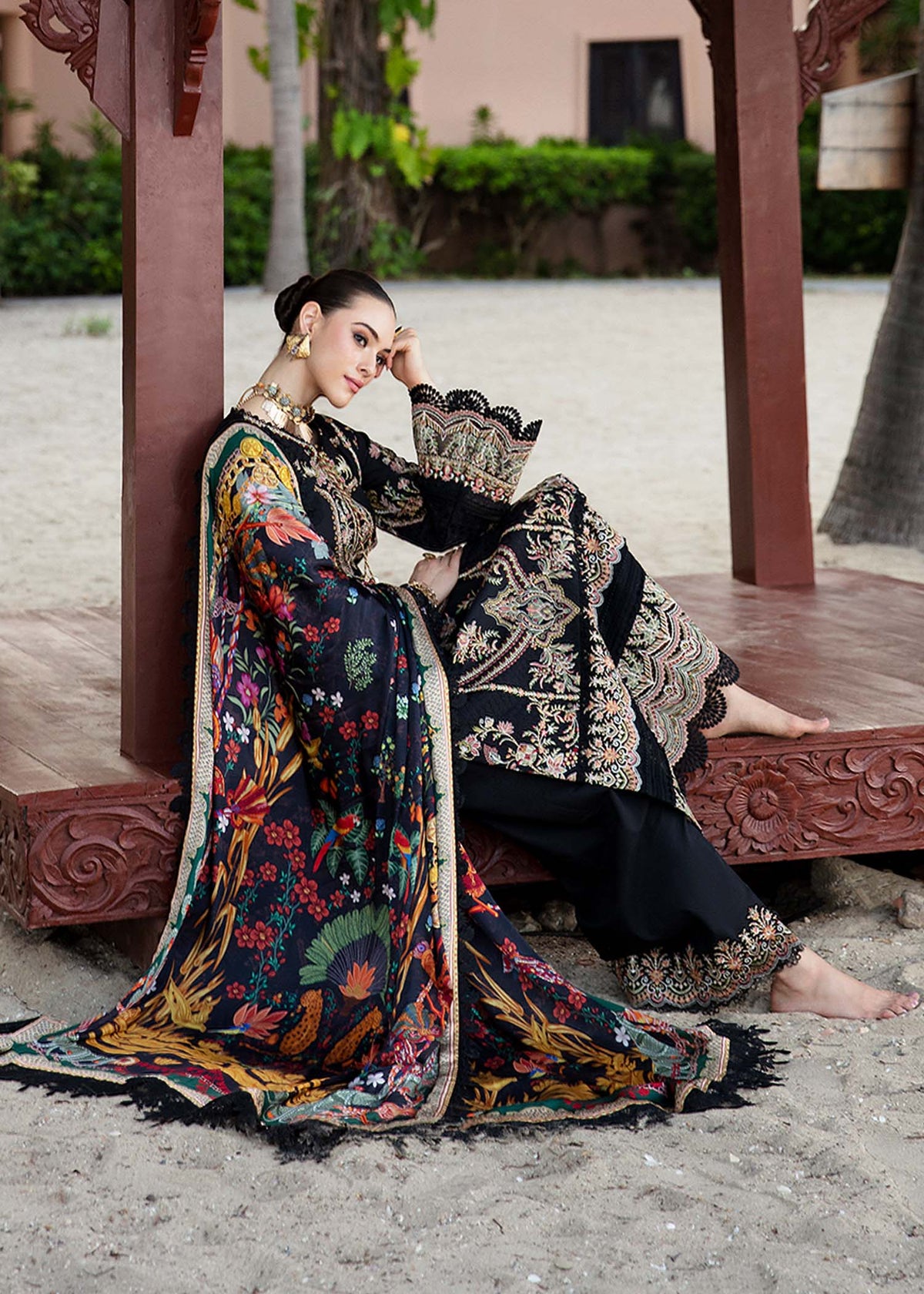 Kanwal Malik | Sareen Luxury Lawn 24 | Gloria -  Kanwal Malik Luxury - Original Designer Dress - House of Maryam