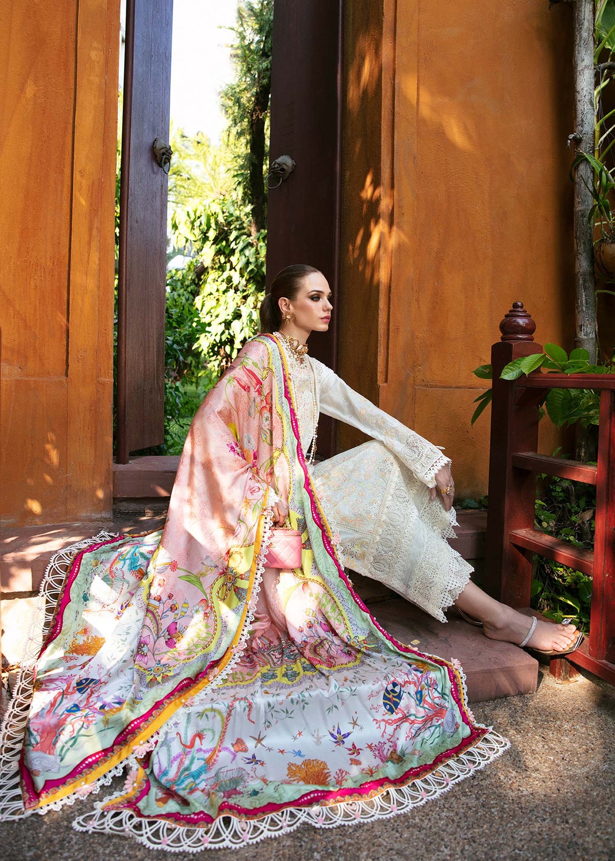 Kanwal Malik | Sareen Luxury Lawn 24 | Daisy -  Kanwal Malik Luxury - Original Designer Dress - House of Maryam