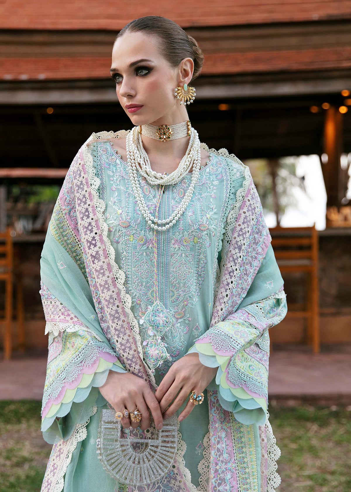 Kanwal Malik | Sareen Luxury Lawn 24 | Camilla -  Kanwal Malik Luxury - Original Designer Dress - House of Maryam