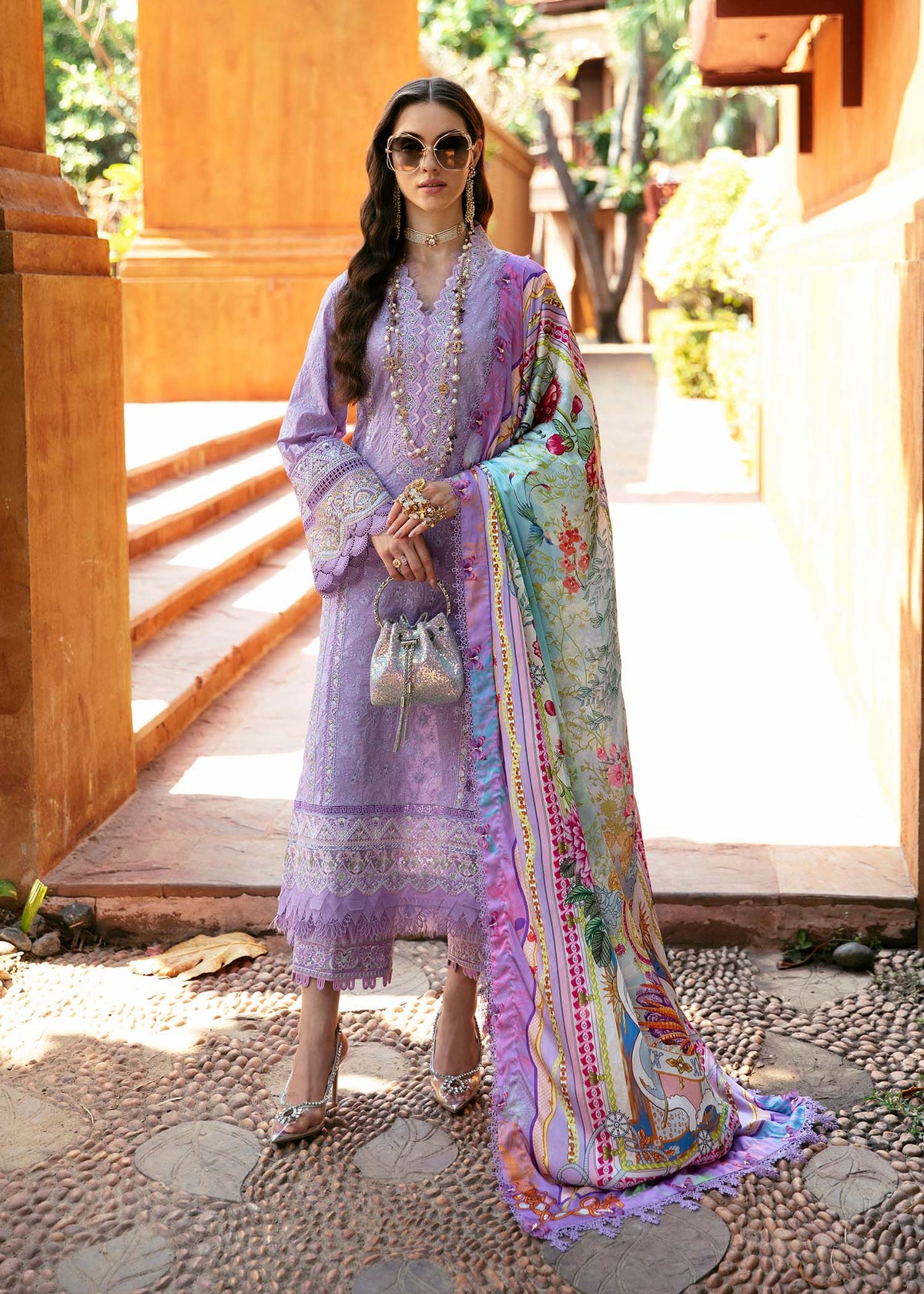 Kanwal Malik | Sareen Luxury Lawn 24 | Capri -  Kanwal Malik Luxury - Original Designer Dress - House of Maryam