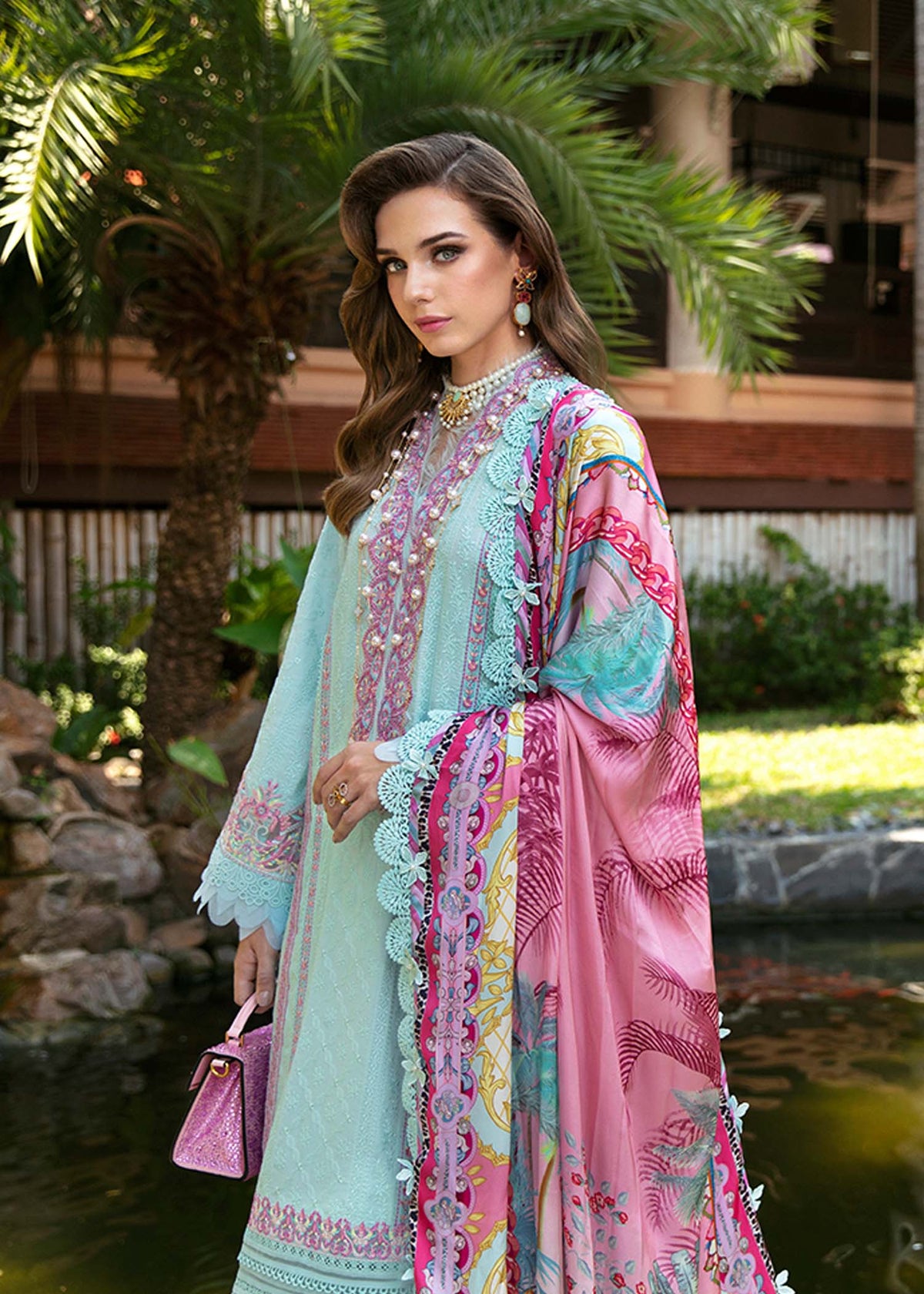 Kanwal Malik | Sareen Luxury Lawn 24 | Lilly -  Kanwal Malik Luxury - Original Designer Dress - House of Maryam
