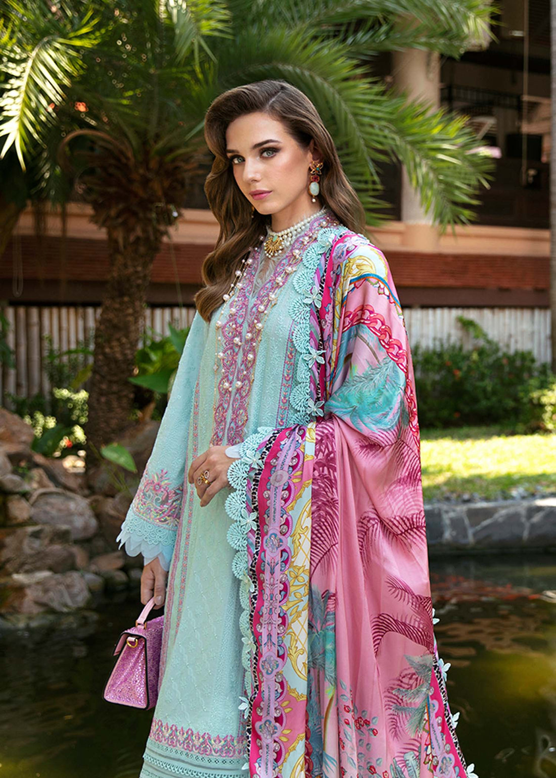 Kanwal Malik | Sareen Luxury Lawn 24 | Lilly -  Kanwal Malik Luxury -  House of Maryam