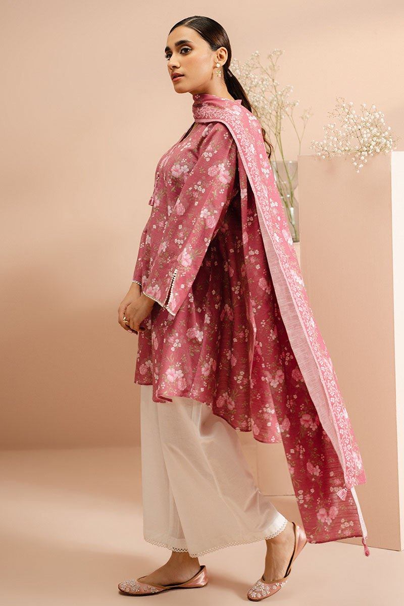 Cross Stitch | Basic Pret | Rosy Garland-2 PC (Shirt & Dupatta), image 4
