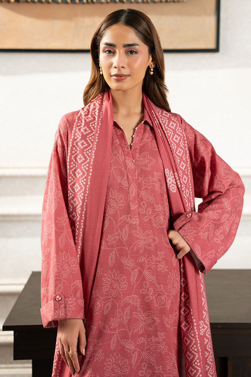 Cross Stitch | Basic Pret | Rosy Dusk-3PC (Shirt,Trouser & Duppata)-3