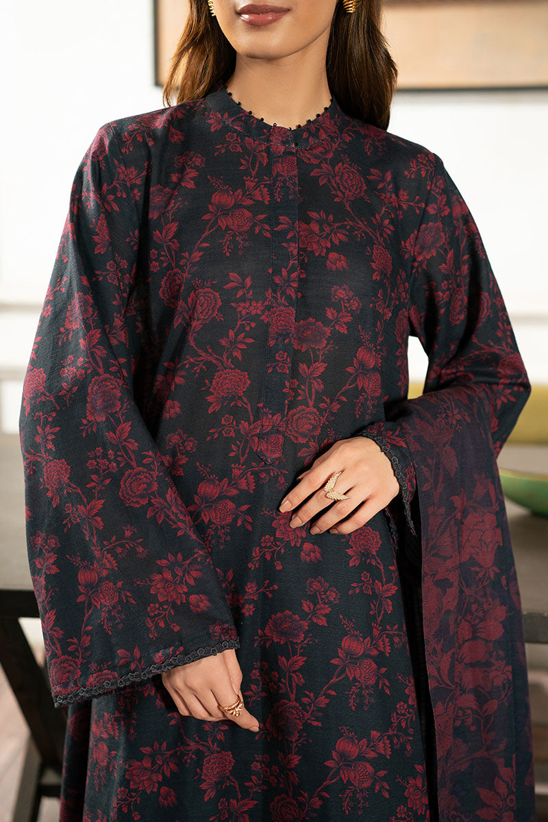 Cross Stitch | Basic Pret | Ebony Tribe-3PC (Shirt,Trouser & Duppata)