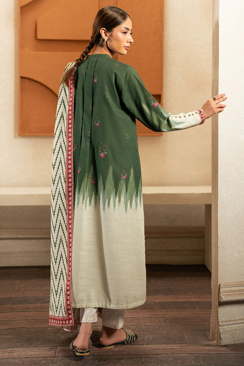 Cross Stitch | Basic Pret | Forest Echo-2PC (Shirt & Duppata)-6