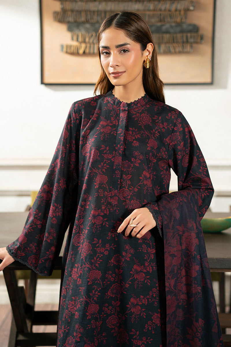 Cross Stitch | Basic Pret | Ebony Tribe-3PC (Shirt,Trouser & Duppata), image 4