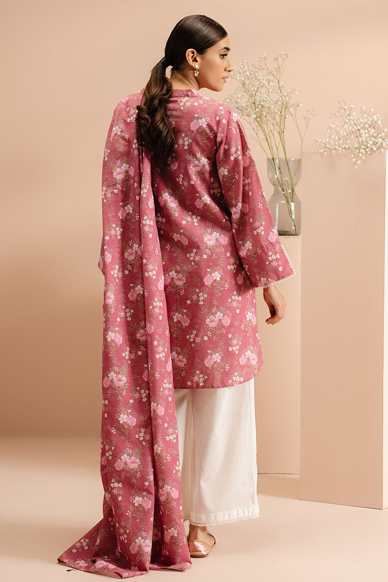 Cross Stitch | Basic Pret | Rosy Garland-2 PC (Shirt & Dupatta)-6