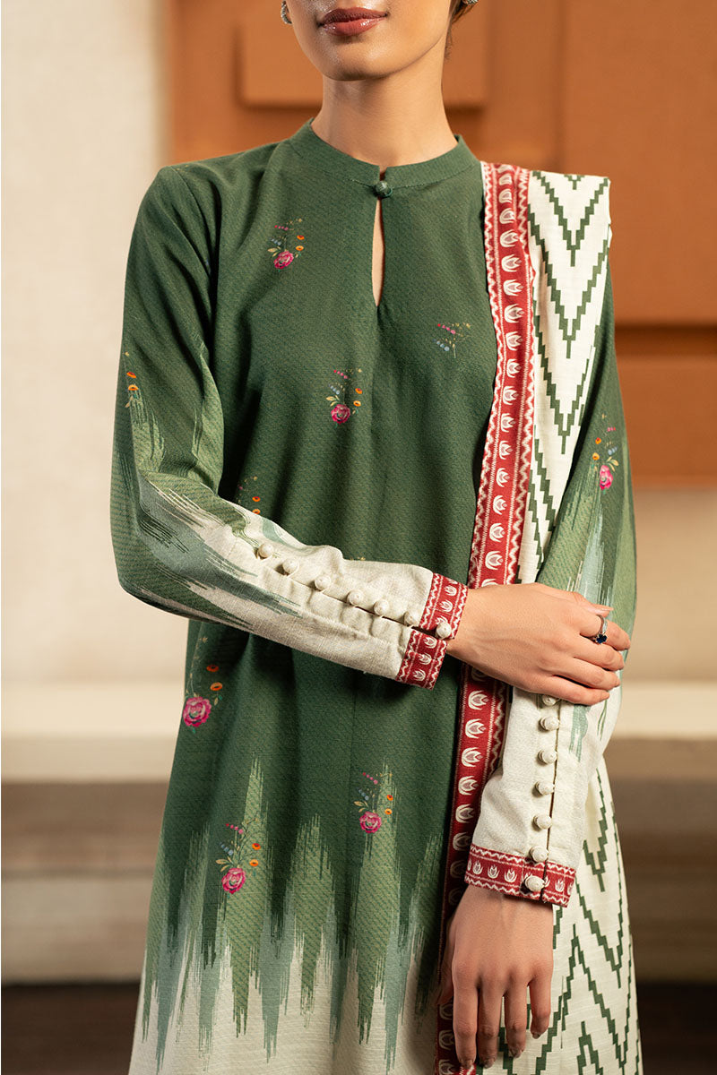 Cross Stitch | Basic Pret | Forest Echo-2PC (Shirt & Duppata), image 3