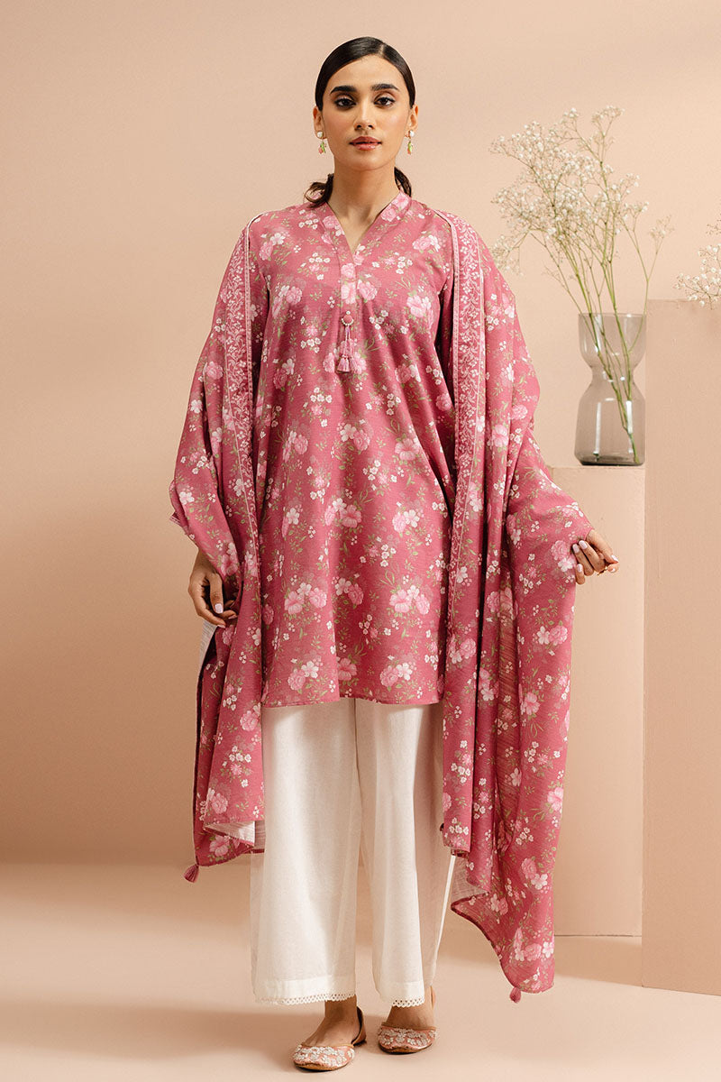 Cross Stitch | Basic Pret | Rosy Garland-2 PC (Shirt & Dupatta), image 2