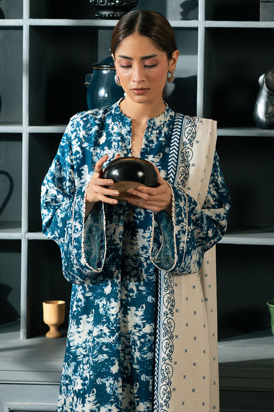 Cross Stitch | Basic Pret | Blue Bloom-2PC (Shirt & Duppata)