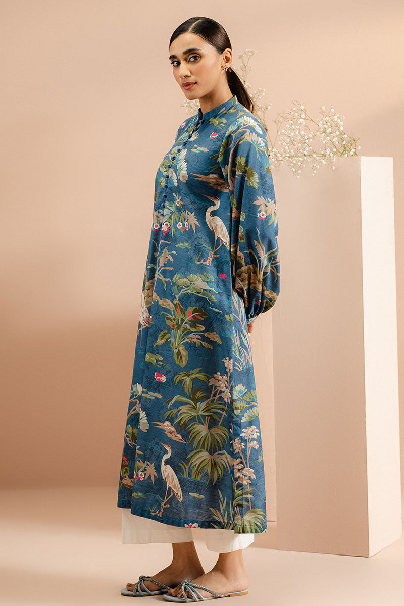 Cross Stitch | Basic Pret | Blooming Revels Printed Khaddar Shirt-6