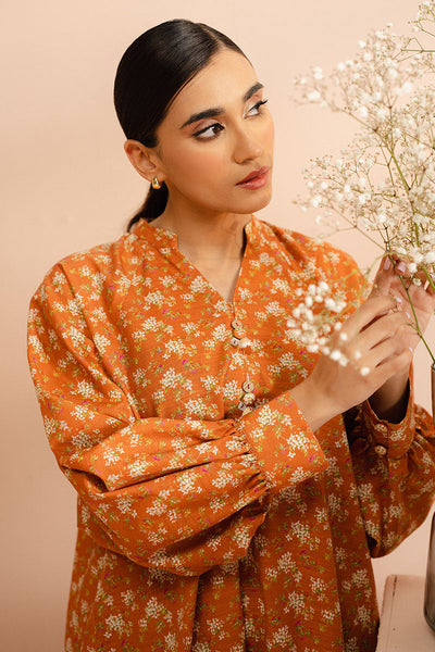 Cross Stitch | Basic Pret | Autumn Sunset-2 PC (Shirt & Trouser)