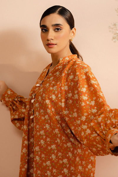 Cross Stitch | Basic Pret | Autumn Sunset-2 PC (Shirt & Trouser)