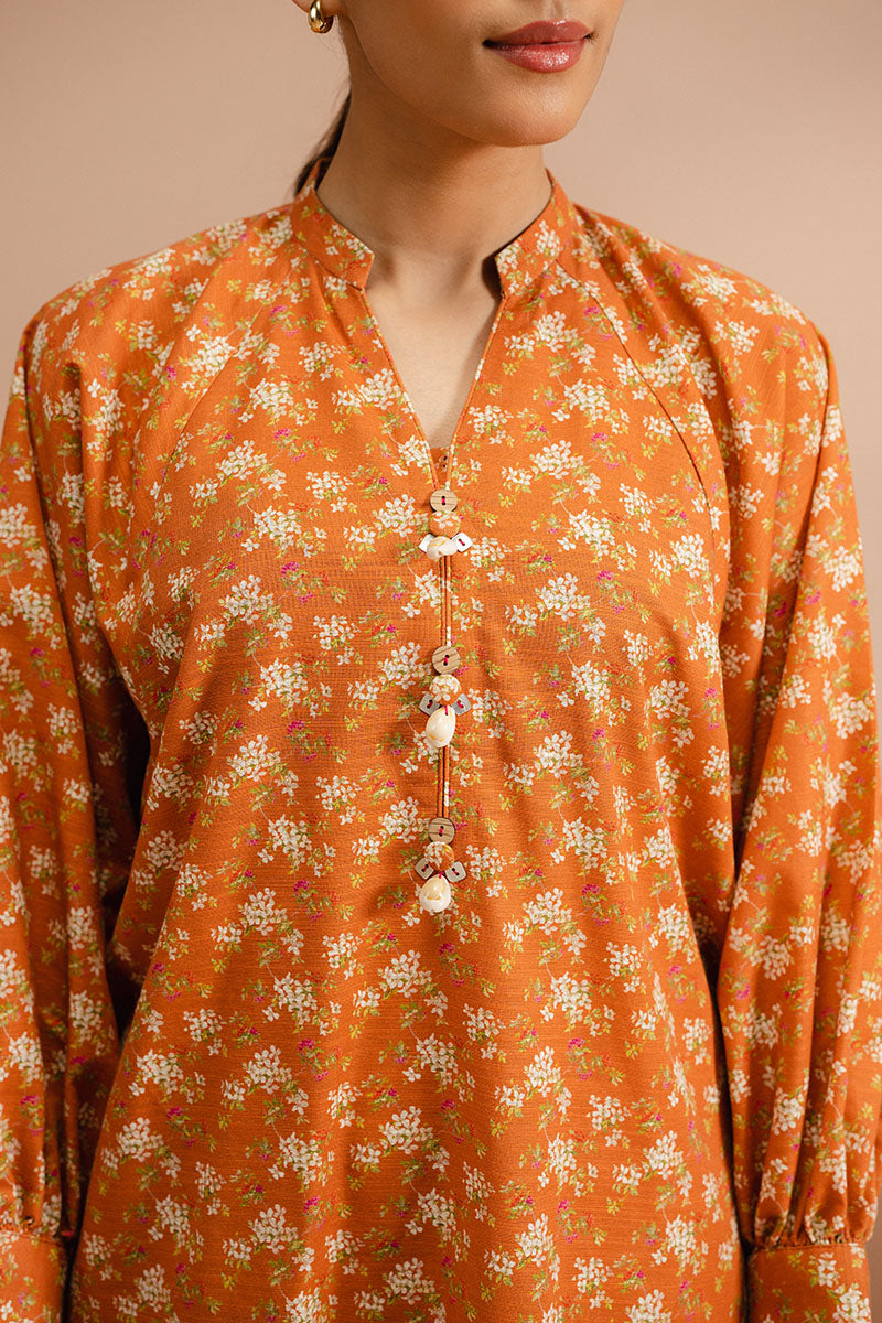Cross Stitch | Basic Pret | Autumn Sunset-2 PC (Shirt & Trouser), image 2