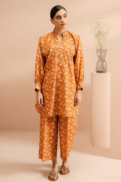 Cross Stitch | Basic Pret | Autumn Sunset-2 PC (Shirt & Trouser)