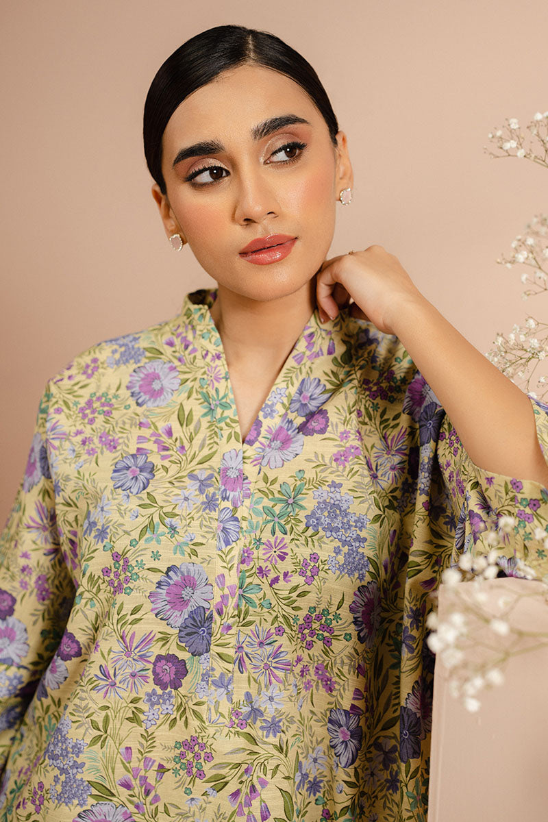 Cross Stitch | Basic Pret | Wood Bine Floret-2 PC (Shirt & Trouser)-3