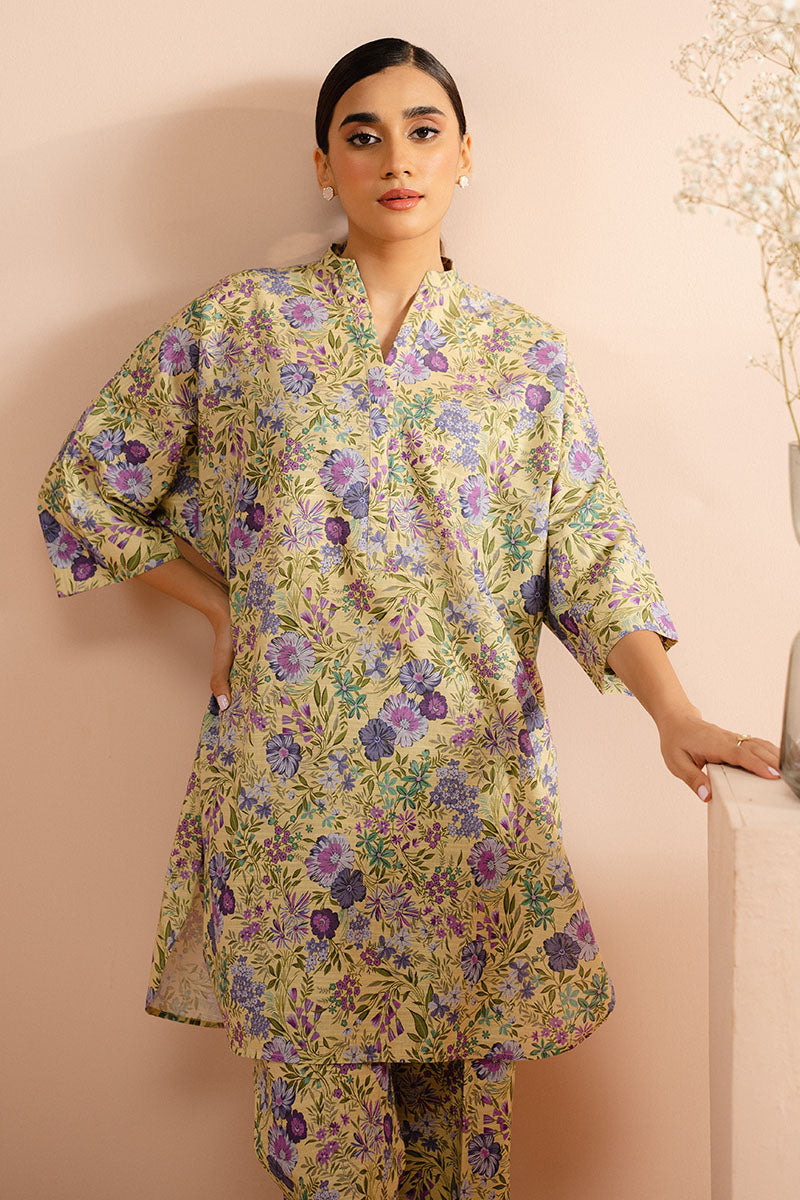 Cross Stitch | Basic Pret | Wood Bine Floret-2 PC (Shirt & Trouser)-4