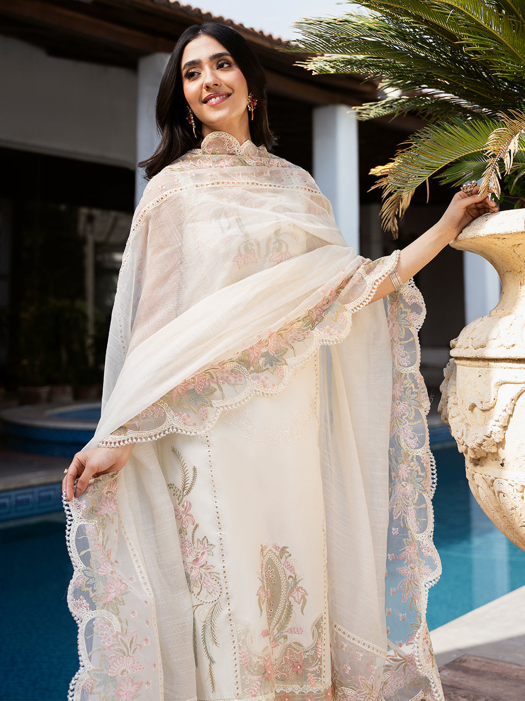 Izel | Mahveen Festive Lawn 25 | KUBRA -  Izel Ladies Clothes - Original Designer Dress - House of Maryam