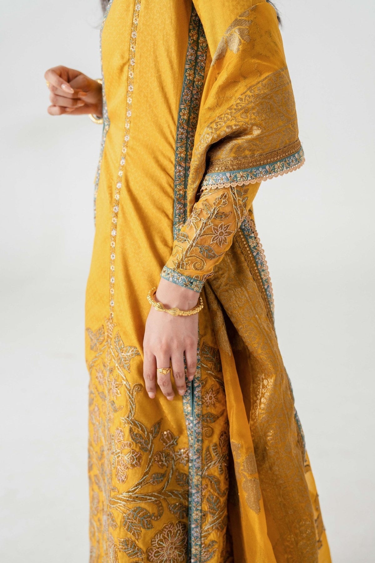 Fahad Hussayn | Jalsa Ghar | Kunj buta -  Fahad Hussayn Ladies Clothes - Original Designer Dress - House of Maryam