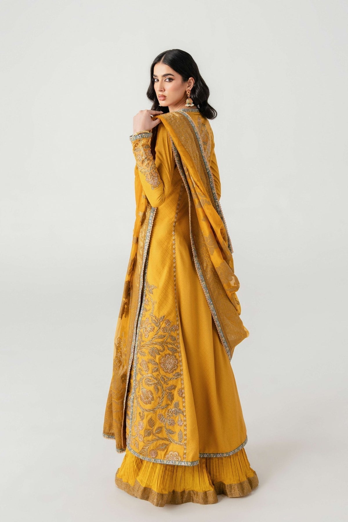 Fahad Hussayn | Jalsa Ghar | Kunj buta -  Fahad Hussayn Ladies Clothes - Original Designer Dress - House of Maryam