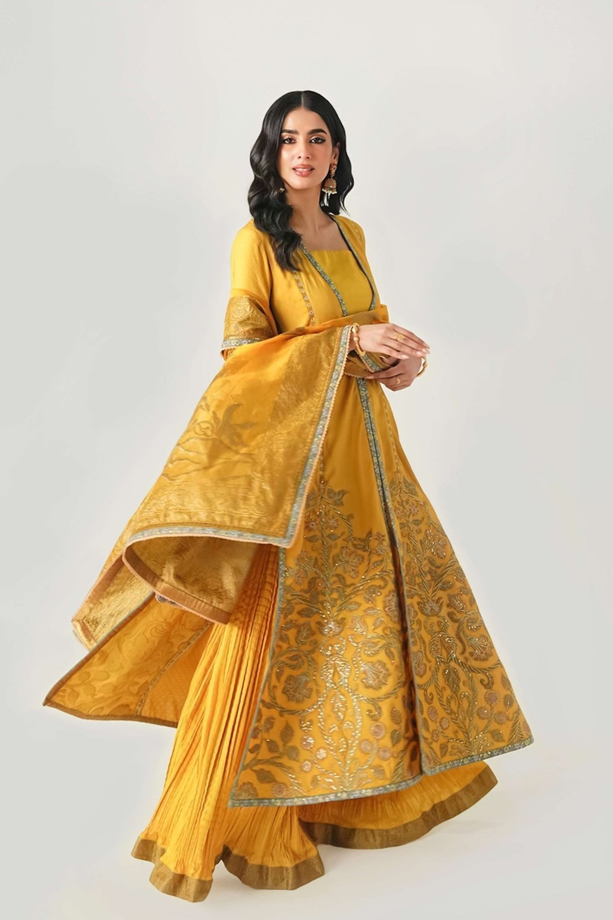 Fahad Hussayn | Jalsa Ghar | Kunj buta -  Fahad Hussayn Ladies Clothes - Original Designer Dress - House of Maryam