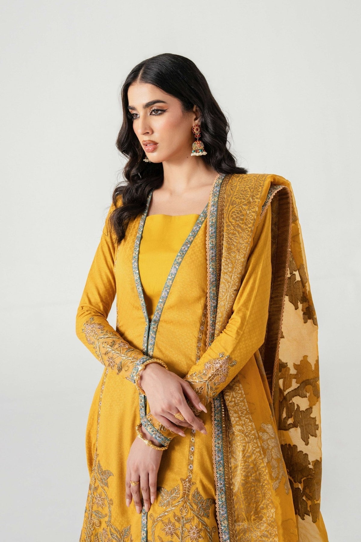 Fahad Hussayn | Jalsa Ghar | Kunj buta -  Fahad Hussayn Ladies Clothes - Original Designer Dress - House of Maryam
