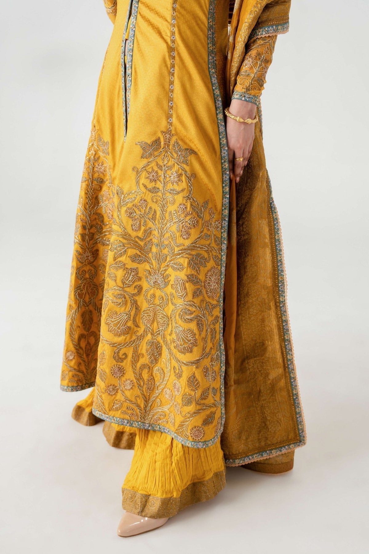 Fahad Hussayn | Jalsa Ghar | Kunj buta -  Fahad Hussayn Ladies Clothes - Original Designer Dress - House of Maryam