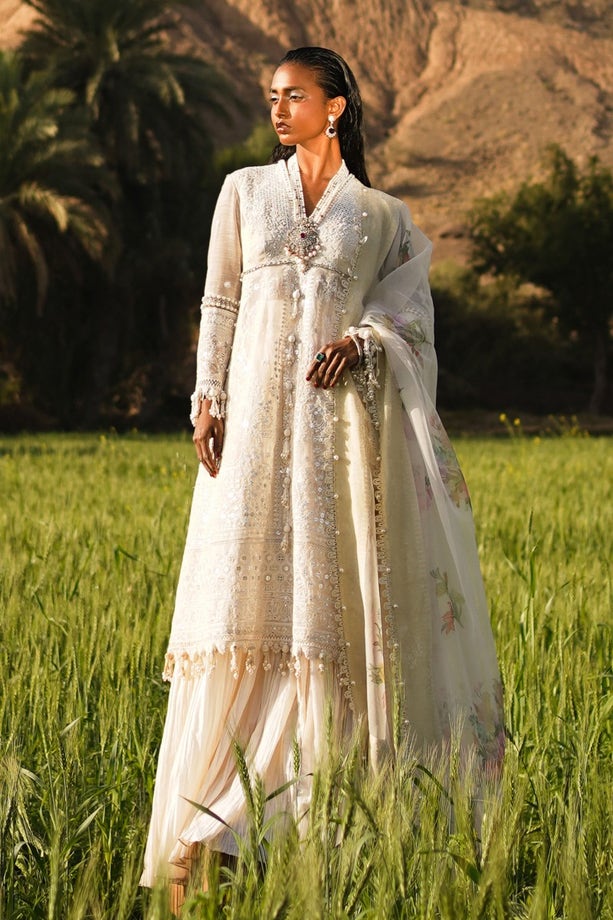 Sana Safinaz | Luxury Lawn Collection | 005A -  Sana Safinaz Luxury - Original Designer Dress - House of Maryam