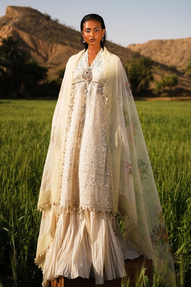 Sana Safinaz | Luxury Lawn Collection | 005A -  Sana Safinaz Luxury - Original Designer Dress - House of Maryam