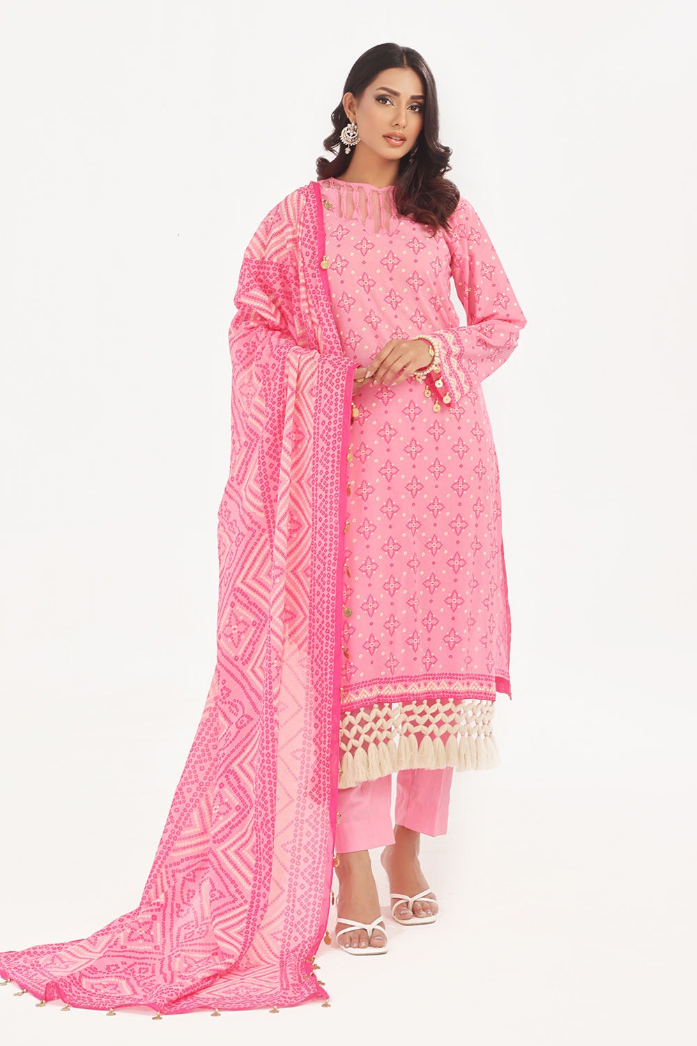 Gul Ahmed | Chunri Lawn 25 | CL-42315 B -  Gul Ahmed Ladies Clothes - Original Designer Dress - House of Maryam