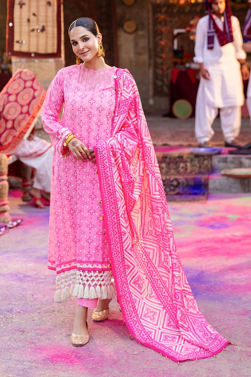 Gul Ahmed | Chunri Lawn 25 | CL-42315 B -  Gul Ahmed Ladies Clothes - Original Designer Dress - House of Maryam