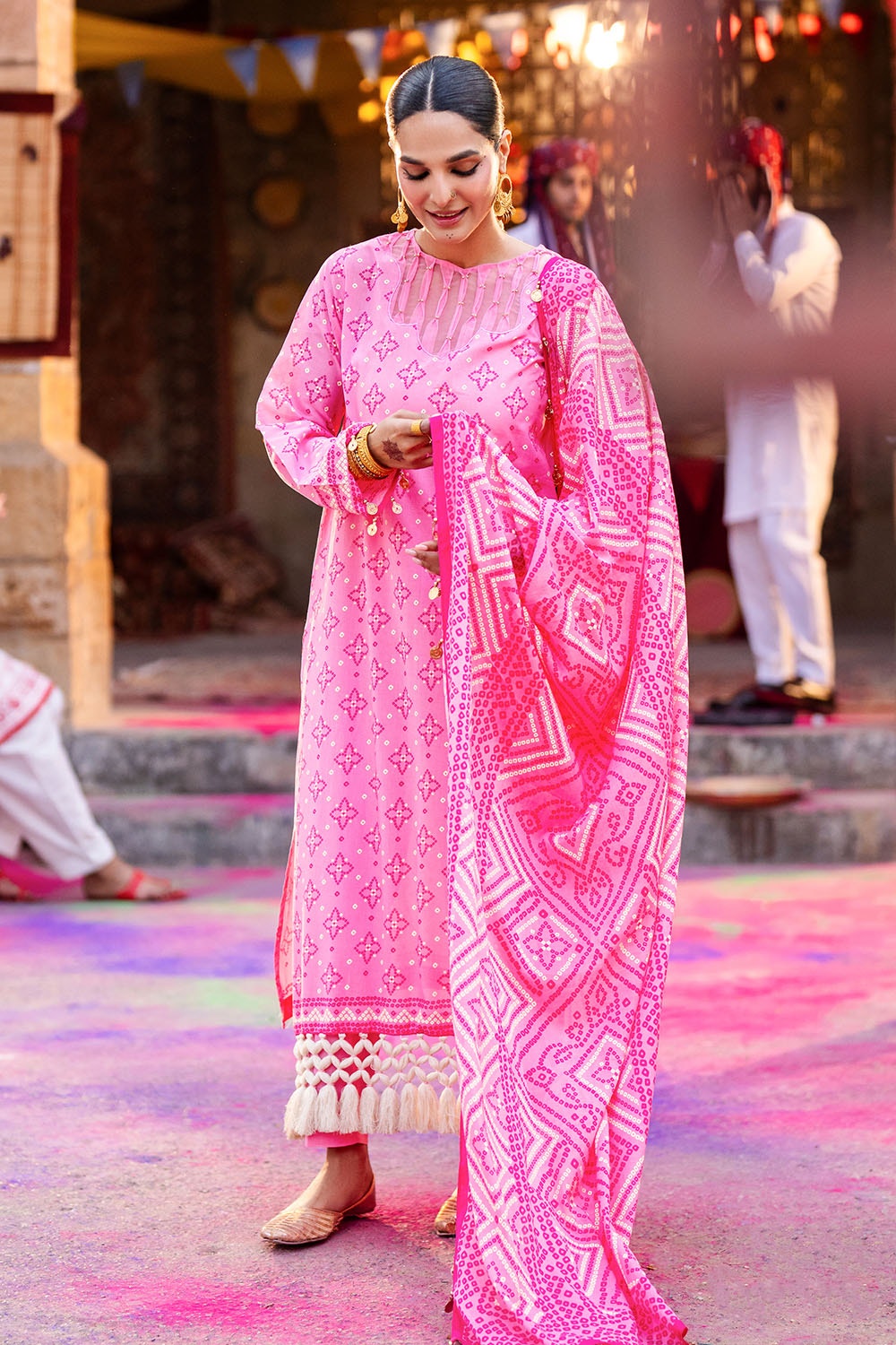 Gul Ahmed | Chunri Lawn 25 | CL-42315 B -  Gul Ahmed Ladies Clothes - Original Designer Dress - House of Maryam