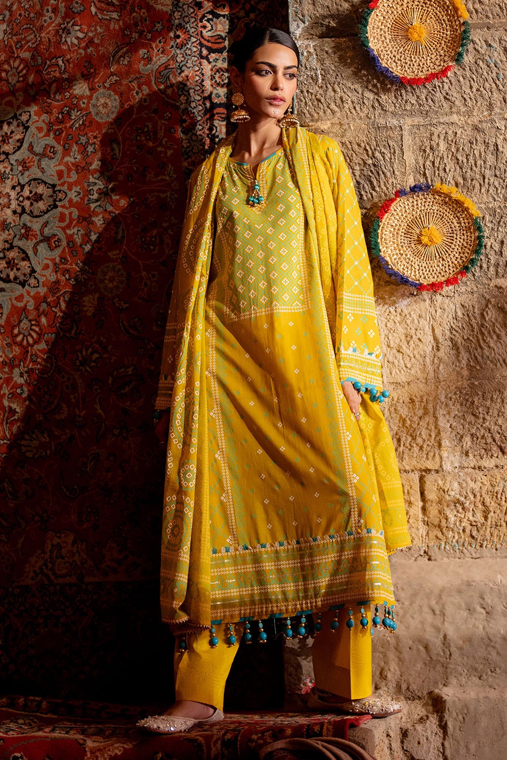 Gul Ahmed | Chunri Lawn 25 | CL-52138 A -  Gul Ahmed Ladies Clothes - Original Designer Dress - House of Maryam