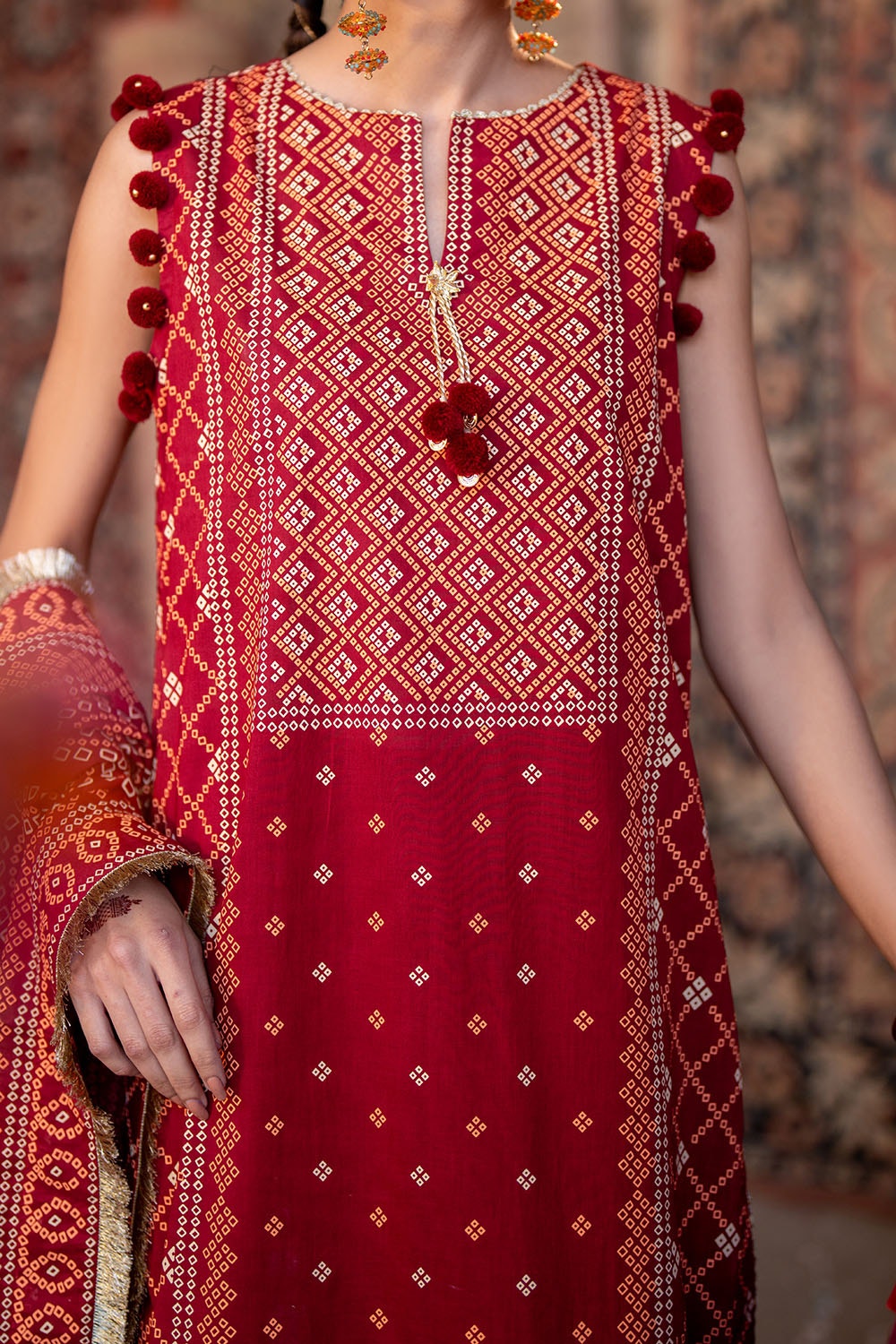 Gul Ahmed | Chunri Lawn 25 | CL-52138 B -  Gul Ahmed Ladies Clothes - Original Designer Dress - House of Maryam