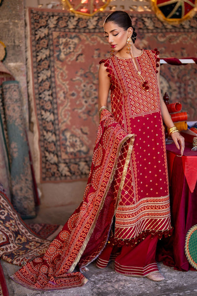 Gul Ahmed | Chunri Lawn 25 | CL-52138 B -  Gul Ahmed Ladies Clothes - Original Designer Dress - House of Maryam