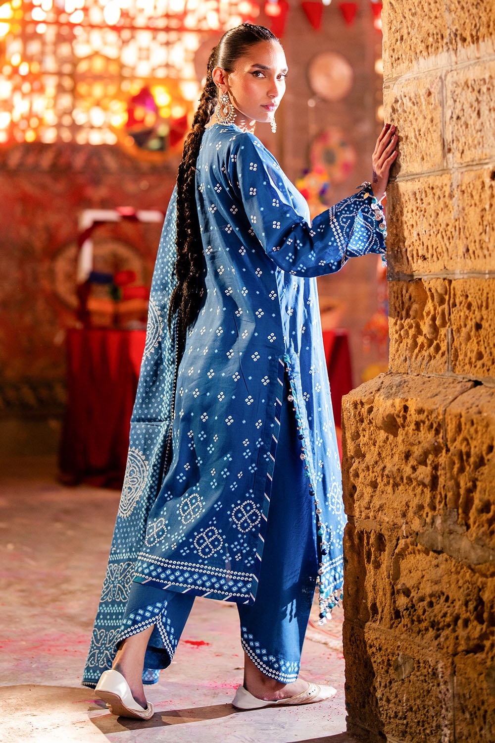 Gul Ahmed | Chunri Lawn 25 | CL-52171 B -  Gul Ahmed Ladies Clothes - Original Designer Dress - House of Maryam