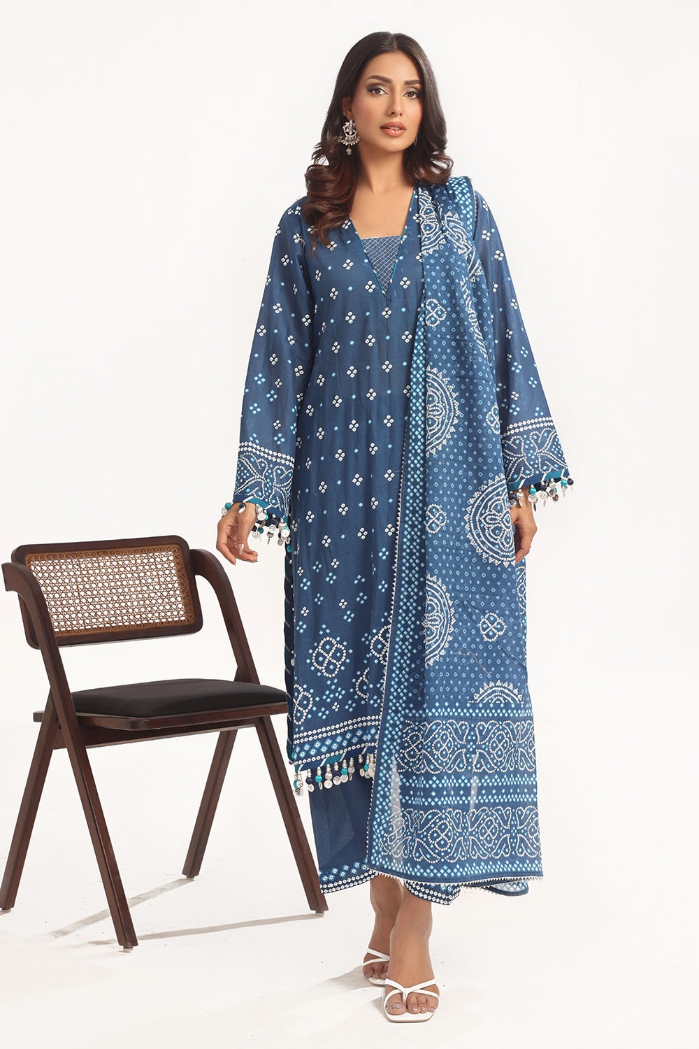 Gul Ahmed | Chunri Lawn 25 | CL-52171 B -  Gul Ahmed Ladies Clothes - Original Designer Dress - House of Maryam