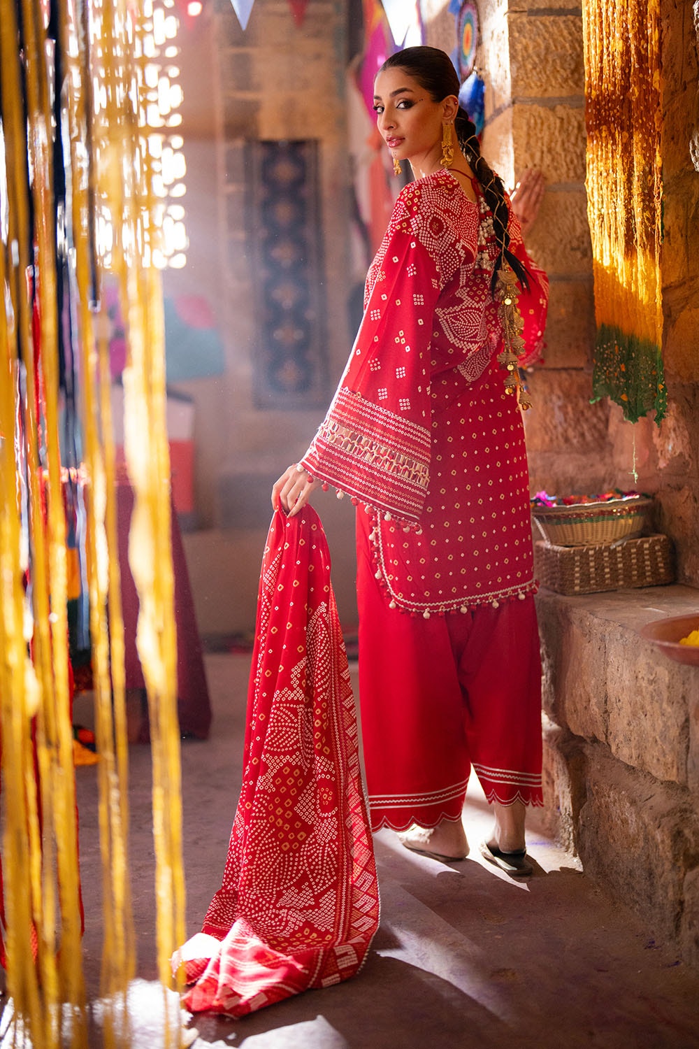 Gul Ahmed | Chunri Lawn 25 | CL-52176 A -  Gul Ahmed Ladies Clothes - Original Designer Dress - House of Maryam