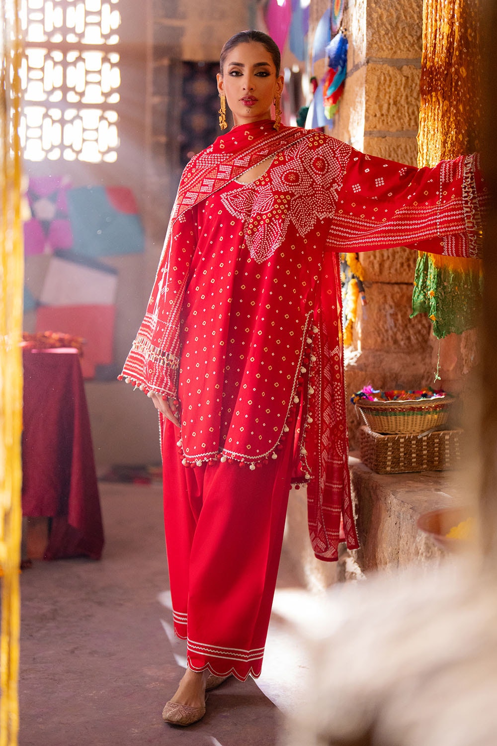 Gul Ahmed | Chunri Lawn 25 | CL-52176 A -  Gul Ahmed Ladies Clothes - Original Designer Dress - House of Maryam