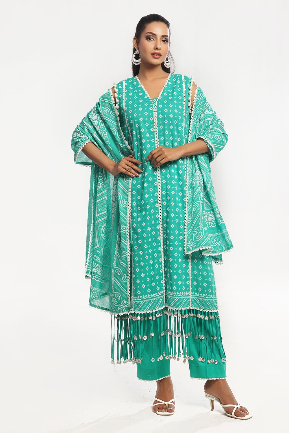 Gul Ahmed | Chunri Lawn 25 | CL-52178 A -  Gul Ahmed Ladies Clothes - Original Designer Dress - House of Maryam