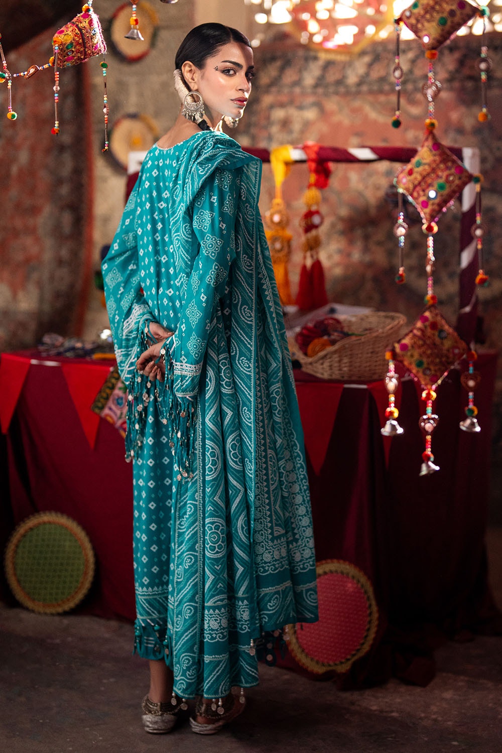 Gul Ahmed | Chunri Lawn 25 | CL-52178 B -  Gul Ahmed Ladies Clothes - Original Designer Dress - House of Maryam
