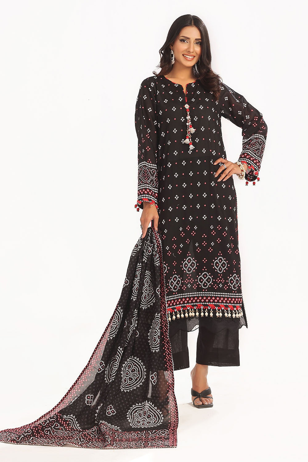 Gul Ahmed | Chunri Lawn 25 | CL-52171 A -  Gul Ahmed Ladies Clothes - Original Designer Dress - House of Maryam