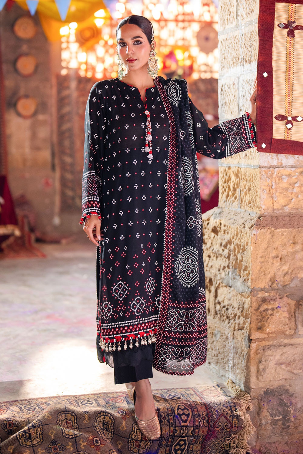 Gul Ahmed | Chunri Lawn 25 | CL-52171 A -  Gul Ahmed Ladies Clothes - Original Designer Dress - House of Maryam