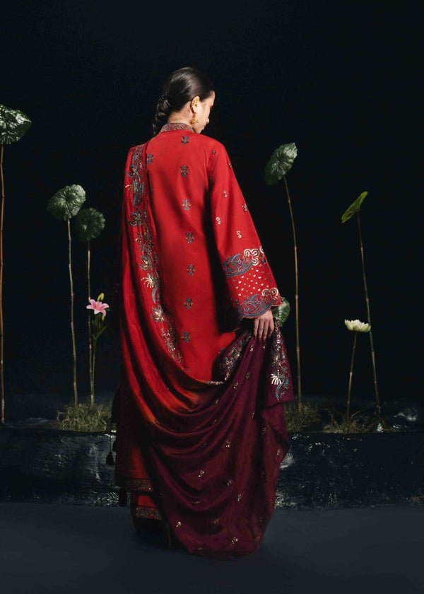 Laj by Lajwanti | Luxury Lawn | Azmira-Brand:Laj by Lajwanti-Type:Ladies Clothes-Crimson-Lawn-House of Maryam- Buy in UK, USA