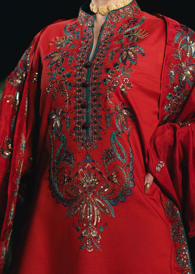Laj by Lajwanti | Luxury Lawn | Azmira-Brand:Laj by Lajwanti-Type:Ladies Clothes-Crimson-Lawn-House of Maryam- Buy in UK, USA