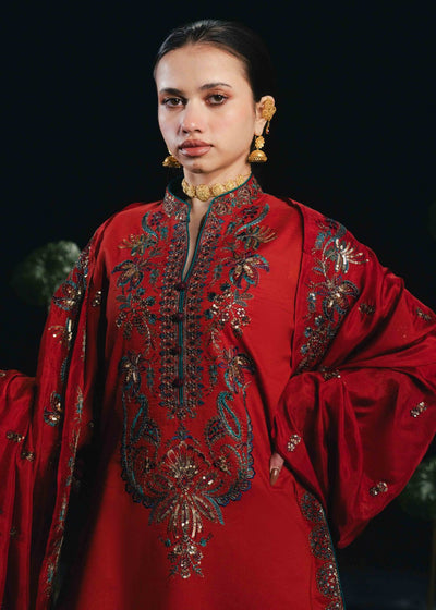 Laj by Lajwanti | Luxury Lawn | Azmira-Brand:Laj by Lajwanti-Type:Ladies Clothes-Crimson-Lawn-House of Maryam- Buy in UK, USA