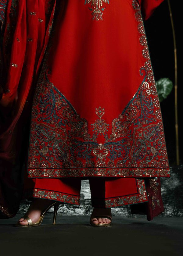 Laj by Lajwanti | Luxury Lawn | Azmira-Brand:Laj by Lajwanti-Type:Ladies Clothes-Crimson-Lawn-House of Maryam- Buy in UK, USA