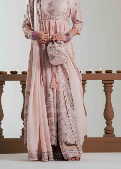 Laj by Lajwanti | Luxury Lawn | Lamees-Brand:Laj by Lajwanti-Type:Ladies Clothes-Blush Pink-Lawn-House of Maryam- Buy in UK, USA