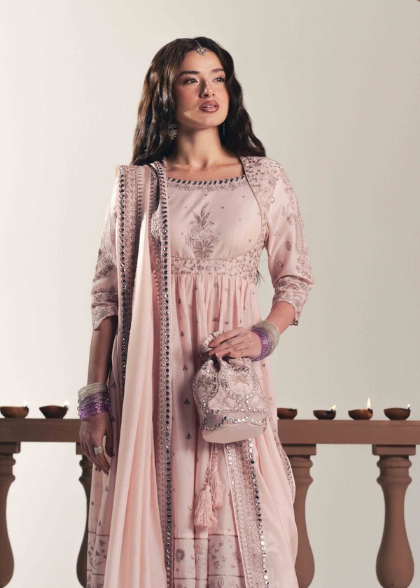 Laj by Lajwanti | Luxury Lawn | Lamees-Brand:Laj by Lajwanti-Type:Ladies Clothes-Blush Pink-Lawn-House of Maryam- Buy in UK, USA